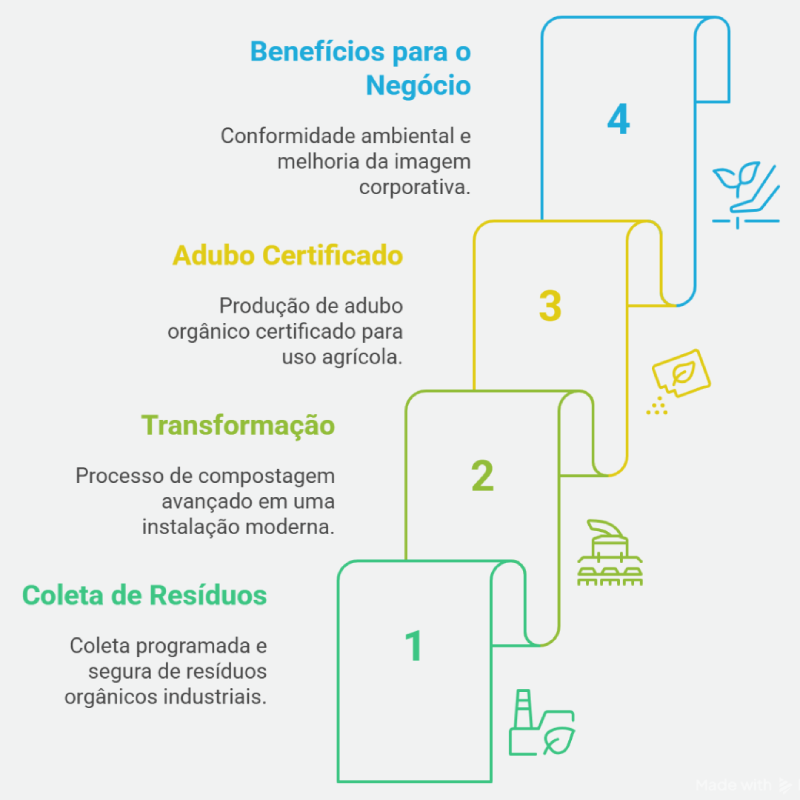 Infográfico: O Ciclo de Valor da Compostagem de Resíduos Orgânicos Industriais